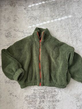 Green Sherpa Jacket Urban Outfitters